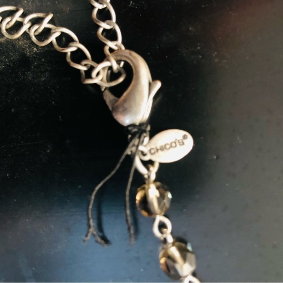 Chico’s silvertone Angel necklace NWOT - Picture 2 of 8